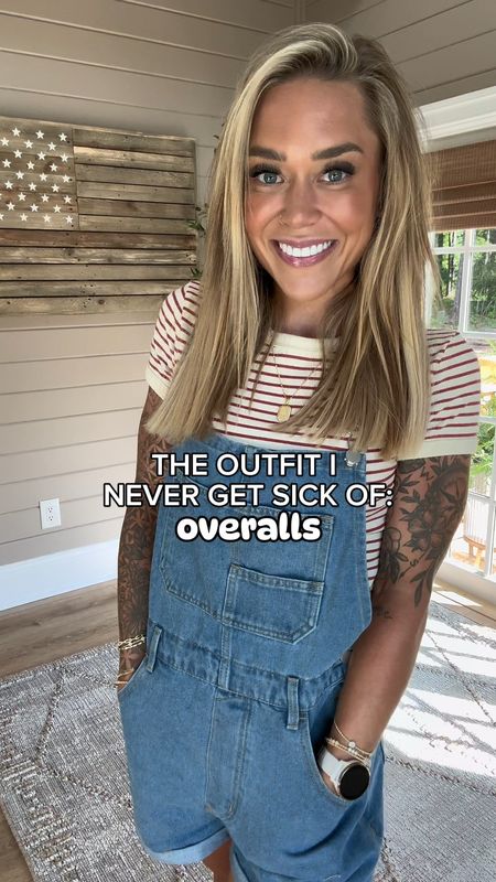 The outfit I never get sick of….😍🇺🇸💙🙈 I love overalls so much! These are under $50 / tons of colors / comfy & oversized to wear anywhere! HIGHLY SUGGEST! 

Ootd / Amazon fashion / summer style / affordable style / Holley Gabrielle 

#LTKFindsUnder50 #LTKFindsUnder100 #LTKVideo