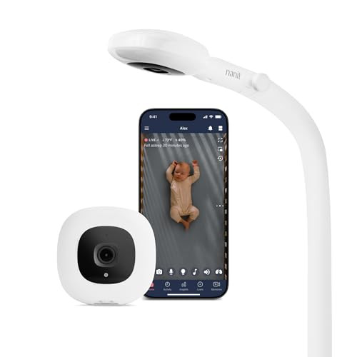 Nanit Pro Smart Wi-Fi Baby Monitor with Floor Stand (Gen 1) – 1080p HD Video Camera with Sleep Tracking, 2-Way Audio, Sound/Motion/Cry Notifications, Night Vision | Amazon (US)