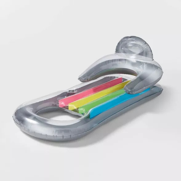 Relaxing Lounger Silver Metallic - Sun Squad™ | Target