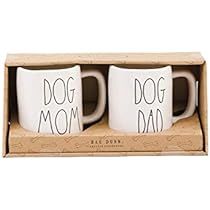 Rae Dunn Artisan Collection Set Mugs Coffee Cups DOG MOM DOG DAD pet parent | Amazon (US)
