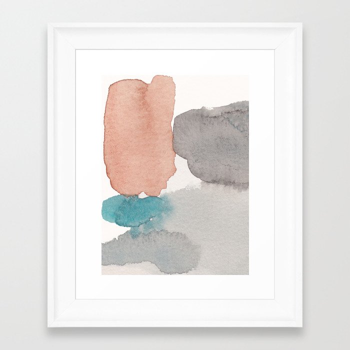 Water and color 22 Framed Art Print | Society6