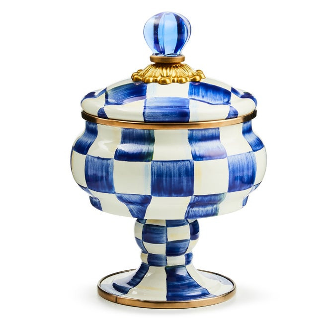 Royal Check Curiosity Pot | MacKenzie-Childs