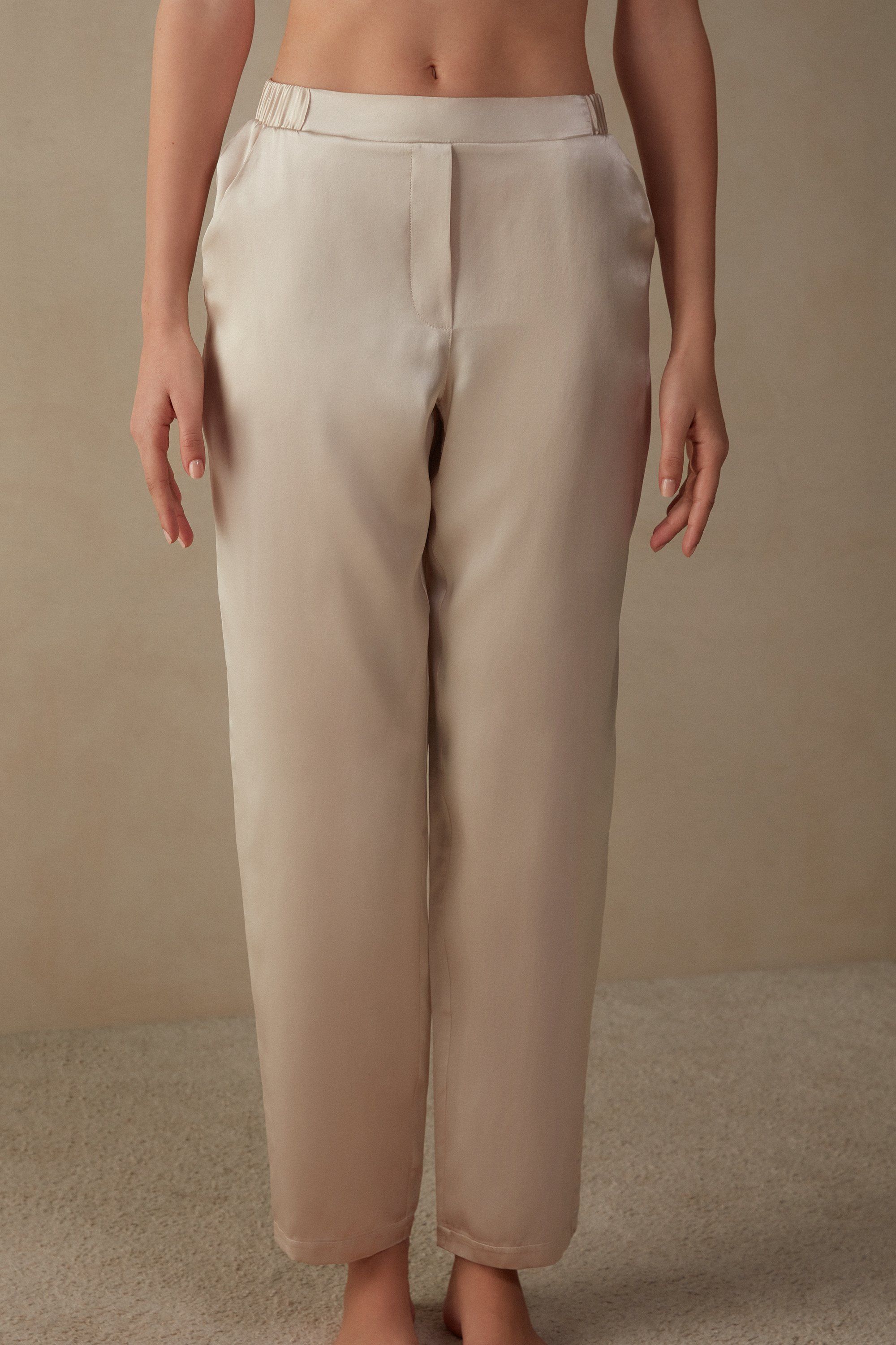 Straight Silk Pants | Intimissimi (US)