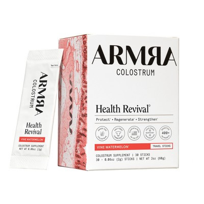 ARMRA Colostrum Powder Travel Packs - Vine Watermelon - 0.06oz/30ct: Keto Certified, Soy-Free, No Added Sugar | Target