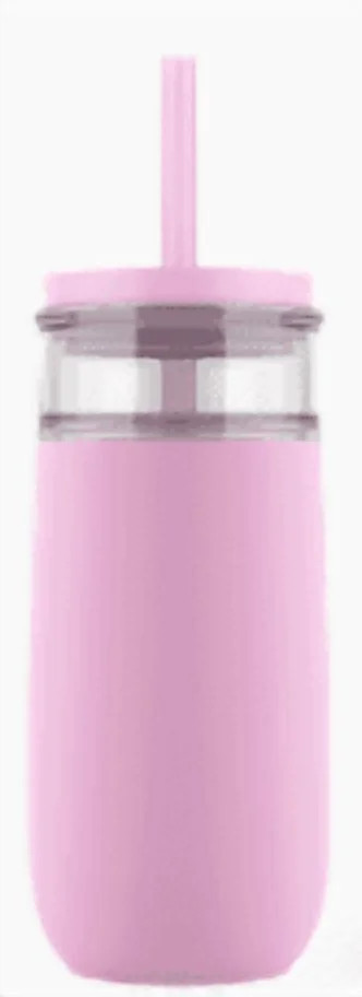 Ello Avery 18Oz Glass Tumbler Peony - Walmart.com | Walmart (US)