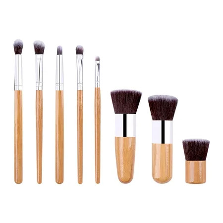 Fridja 11 Bamboo Products Makeup Brush Set With Bag Classic Foreign Trade Makeup Tools | Walmart (US)