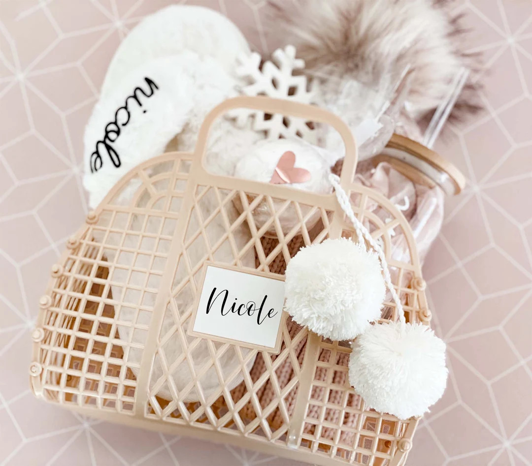 Christmas Gift Basket Jelly Bag for Holiday Gift Wrapping - Etsy | Etsy (US)