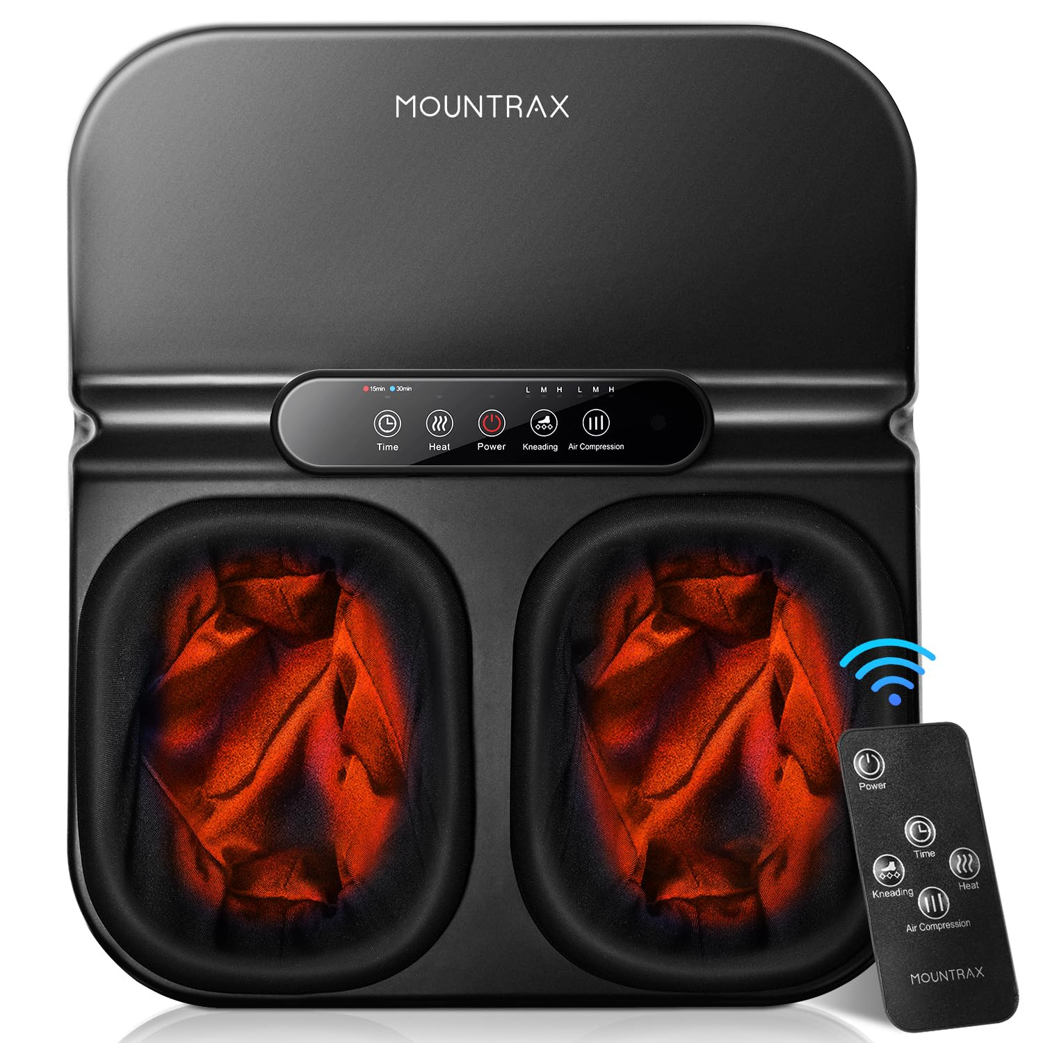 MOUNTRAX Foot Massager Machine with Heat, Foot Massager for Plantar Fasciitis, Neuropathy Pain, S... | Amazon (US)