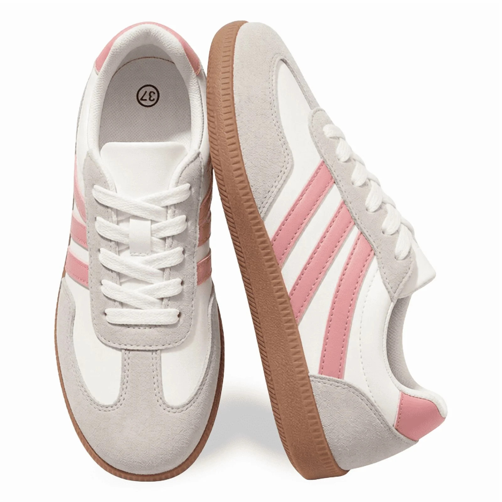 BERANMEY Women's Retro Fashion Sneakers Comfortable Casual Anti Slip Platform Low-Top Sneakers La... | Walmart (US)