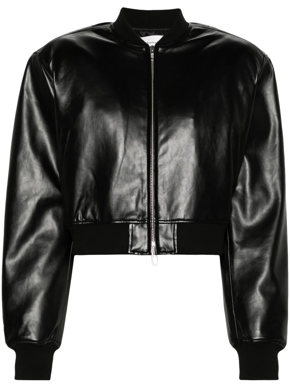 The Frankie Shop Micky Cropped Bomber Jacket - Farfetch | Farfetch Global
