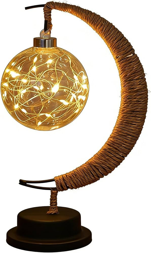 Moon Lamp LED Night Light Enchanted Lunar Ramadan Lamp Decor Tabletop Fairy Celestial Lights for ... | Amazon (UK)