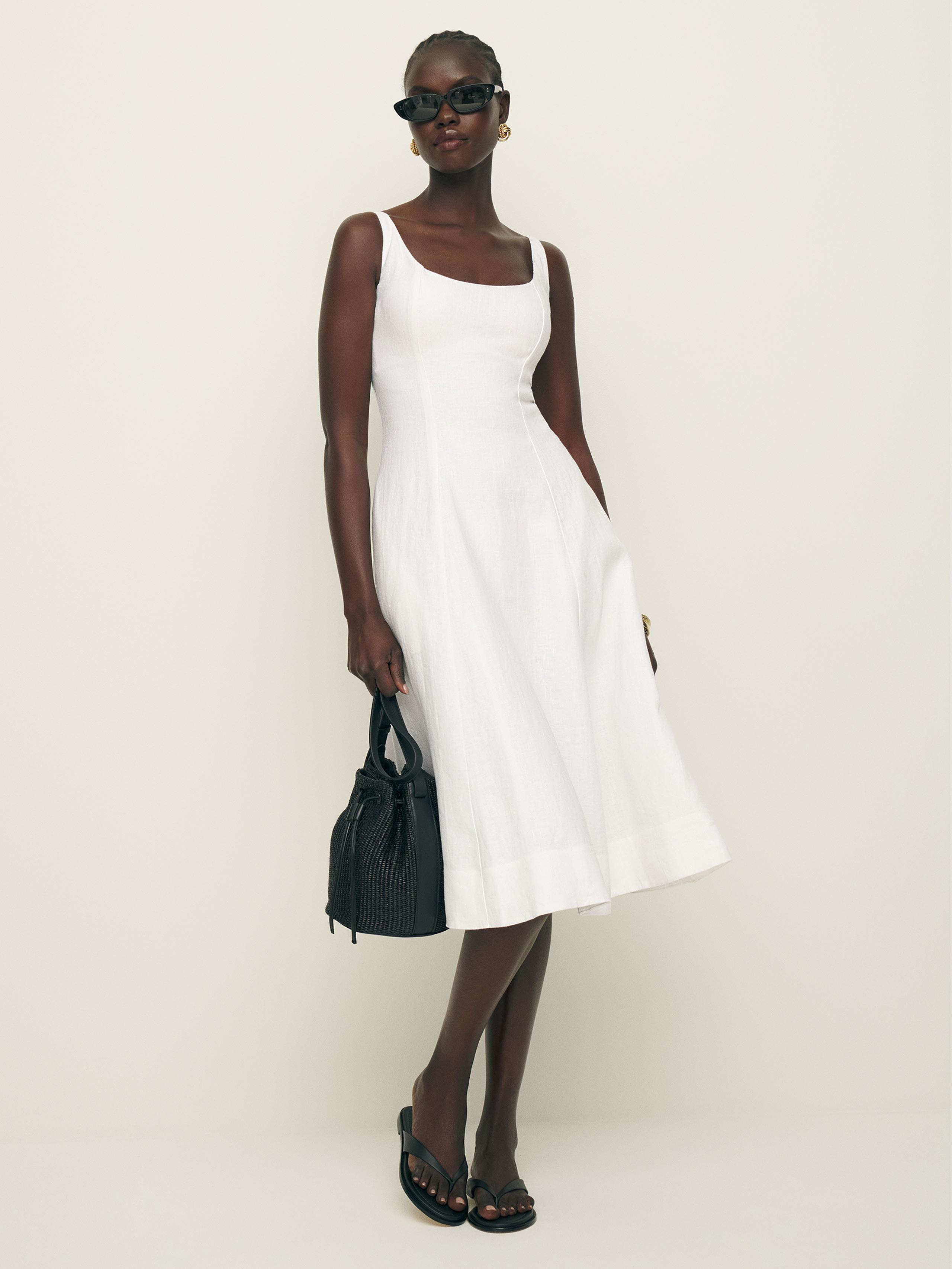 Magnolia Linen Dress | Reformation (Global)