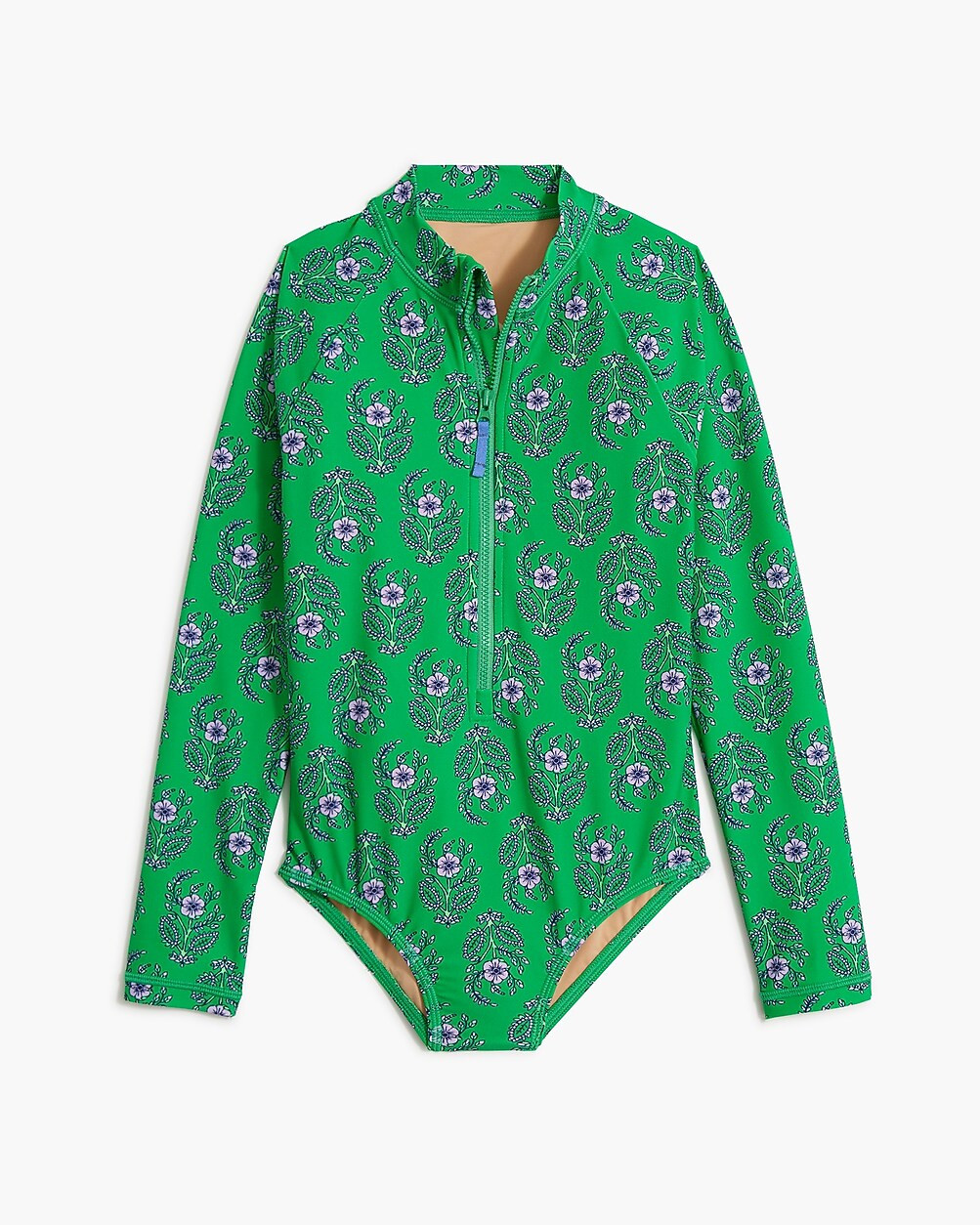 Girls' printed rash guard swimsuit | J.Crew Factory