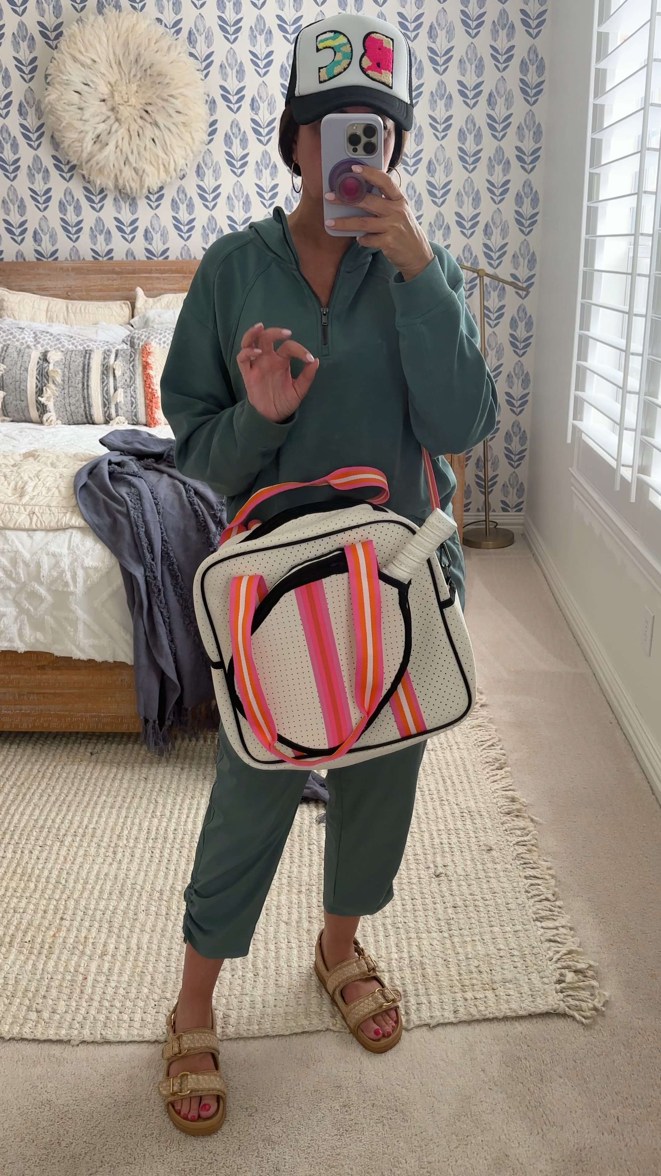 Super cute pickle ball bag from Amazon! It does have drink holder pockets inside! 
.


#LTKGiftGuide #LTKfamily #LTKActive