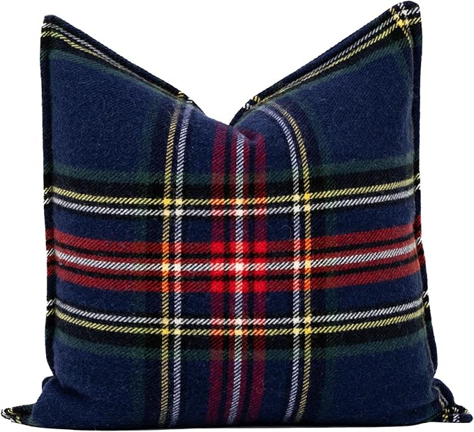 Hofdeco Premium Classic Holiday Decorative Throw Pillow Cover Only, 20"x20" Heavyweight 100% Ultr... | Amazon (US)