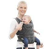 Boppy Baby Carrier - ComfyFit, Heathered Gray, Hybrid Wrap, 3 Carrying Positions, 0m+ 8-35lbs, Soft  | Amazon (US)