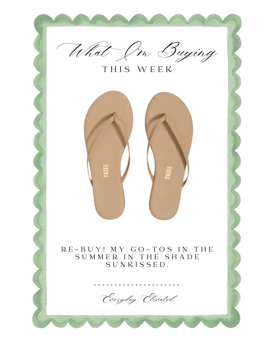 The only flip flops I wear all summer long. So easy to throw on and go. My first pair lasted me 5 years, but it was time for a re-buy this year! These come in many colors but my favorite is Sunkissed.

Neutral sandals
Neutral flip flops
Beach shoes 
Lake shoes



#LTKSeasonal