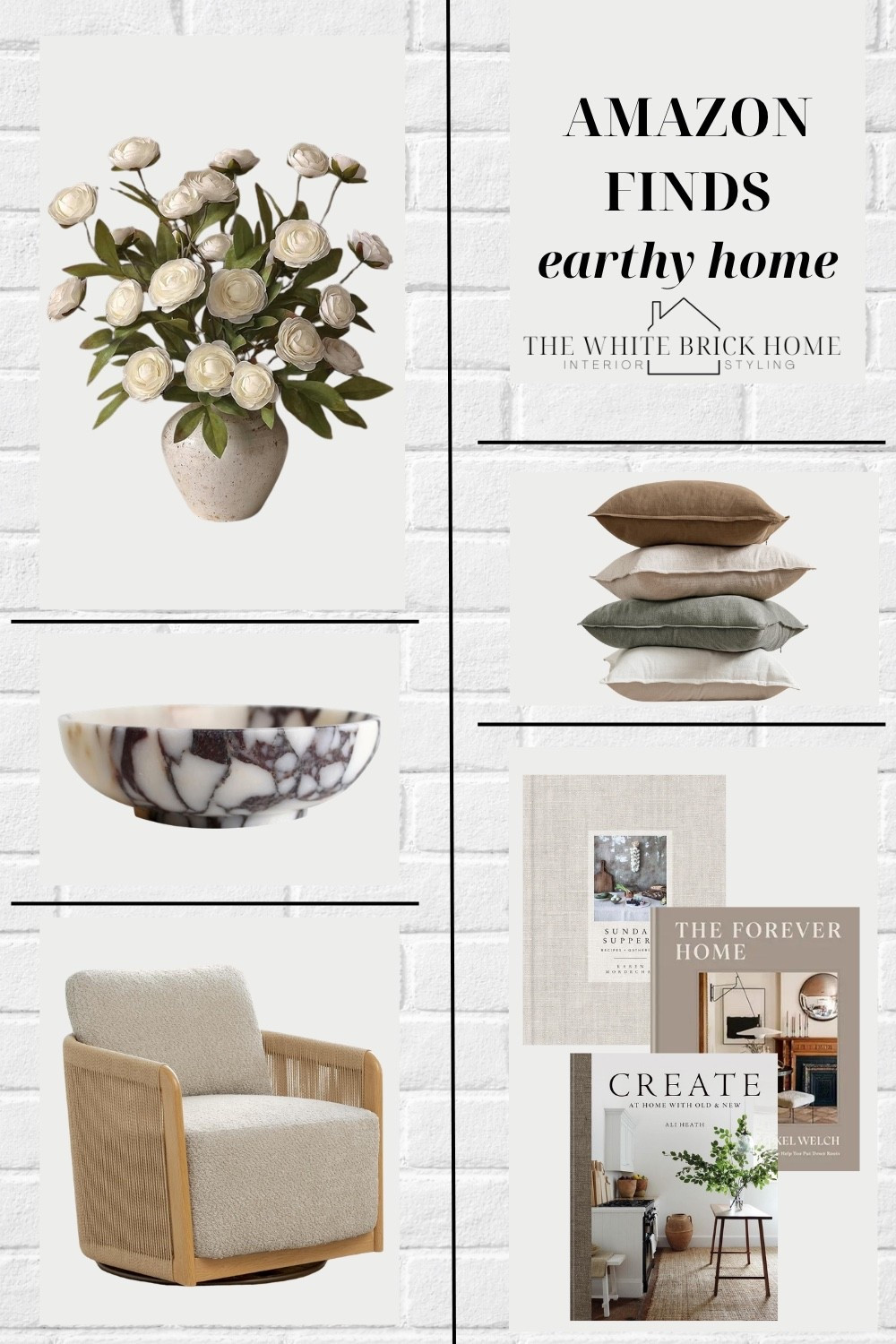 Beautiful, affordable earth tones decor items from Amazon! 
❤️❤️
Amazon, Amazon home, home decor, home design, accent chair, faux flowers, throw pillows, home decor books, coffee table books, living room, living room design, living room decor ideas, faux floral, home decor ideas from Amazon, coffee table decor, furniture, living room chair, living room furniture Amazon

#LTKHome #LTKSeasonal #LTKSaleAlert