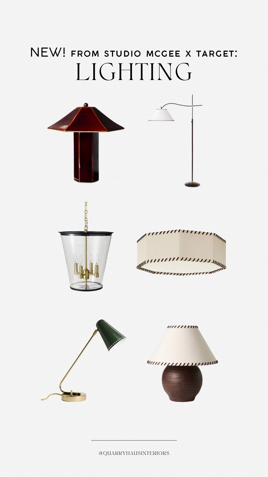 NEW! Studio McGee just dropped a new collection with Target and there are sooo many good finds! Here are a few of my favorite lighting picks, including table lamps, floor lamps and ceiling lighting!

#LTKHome