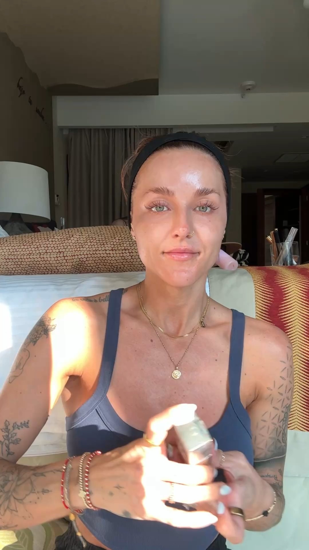 Dior: 3 
Dibs duo: pink cosmos 
Dibs blush: Starstruck 
Mascara brown 
Concealer: custard 

#LTKBeauty #LTKSpringSale #LTKTravel