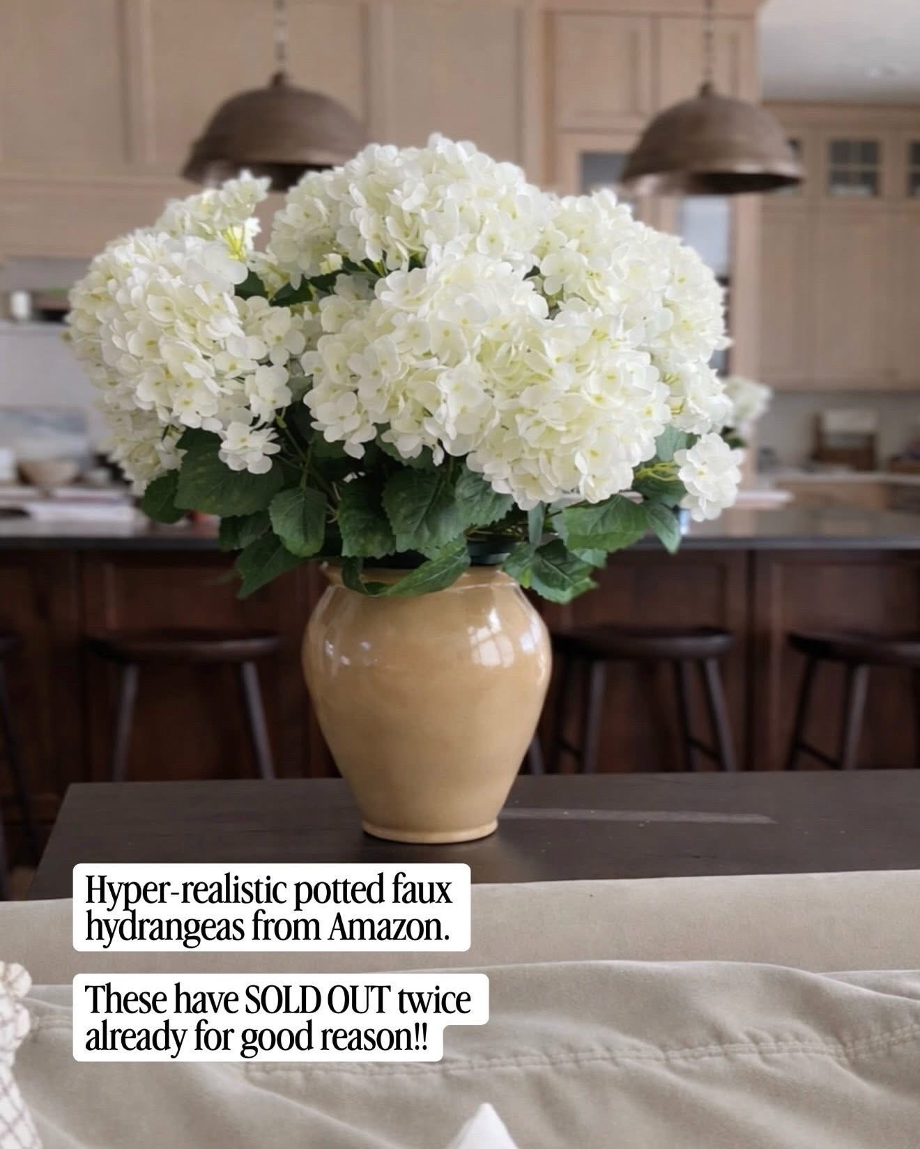 Hyper-realistic potted faux hydrangeas from Amazon. These have SOLD OUT twice already for good reason!!

#LTKHome #LTKSeasonal #LTKdayinmylife