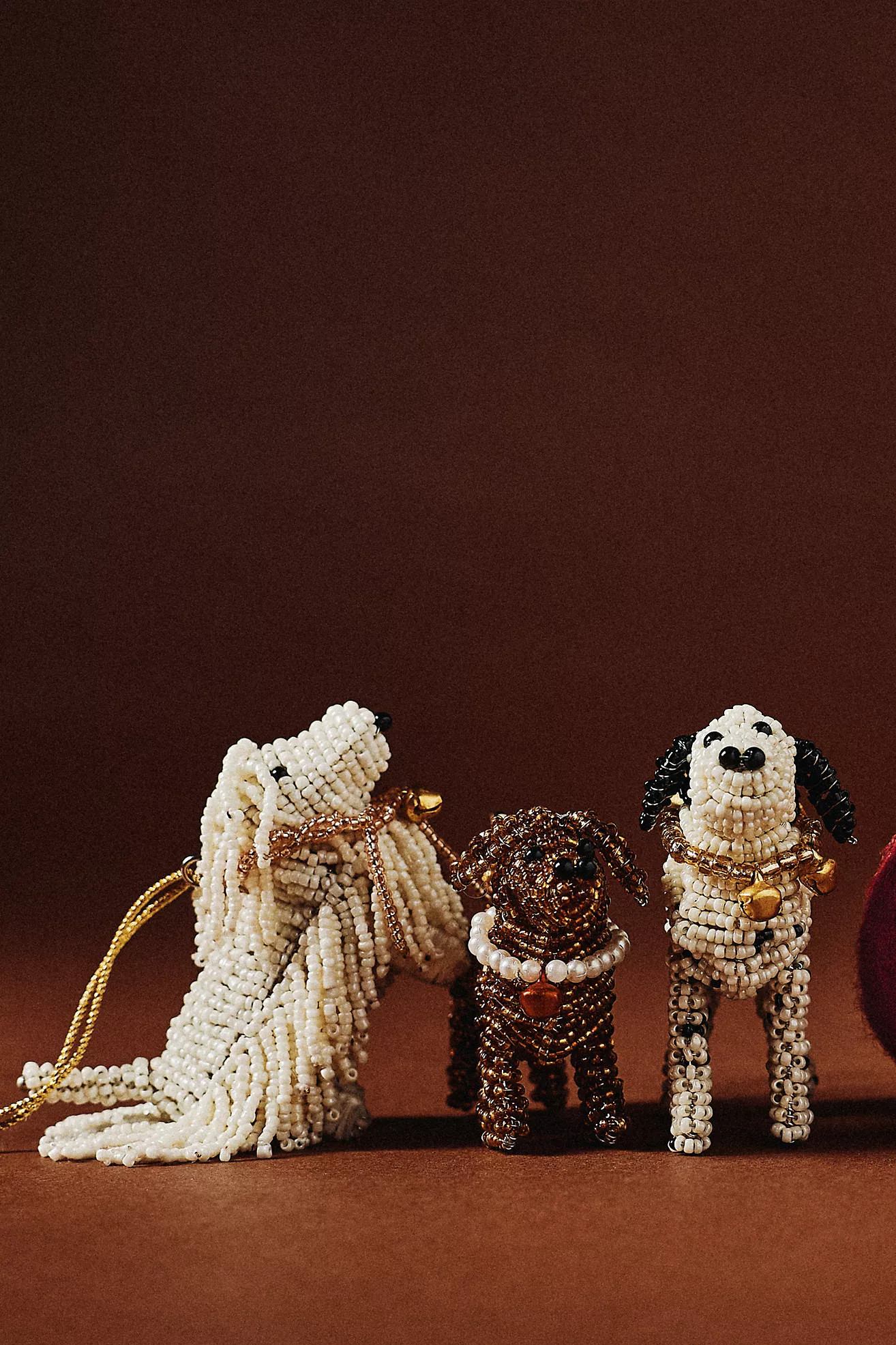Beaded Dog Ornament | Anthropologie (US)