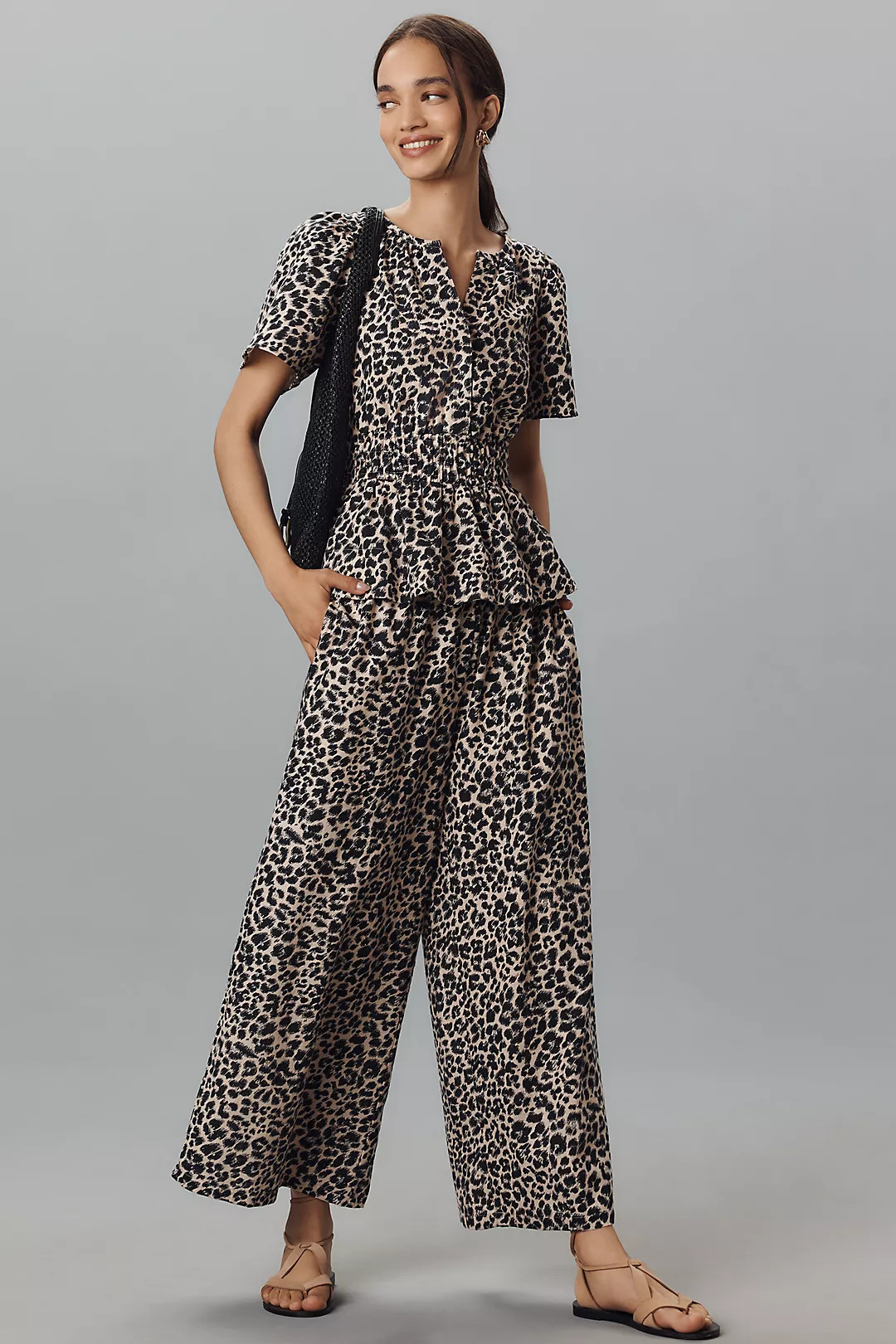 The Somerset Pull-On Pants: Printed Linen Cotton Edition | Anthropologie (US)
