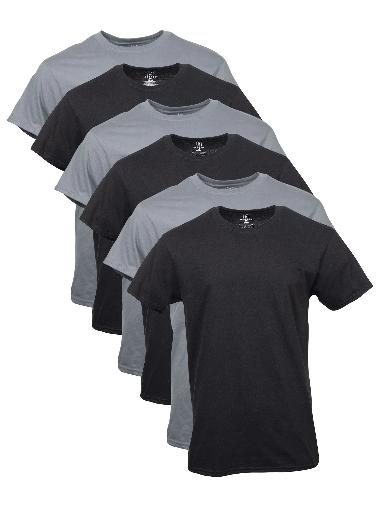 George Men's Assorted Crew T-Shirts, 6-Pack | Walmart (US)
