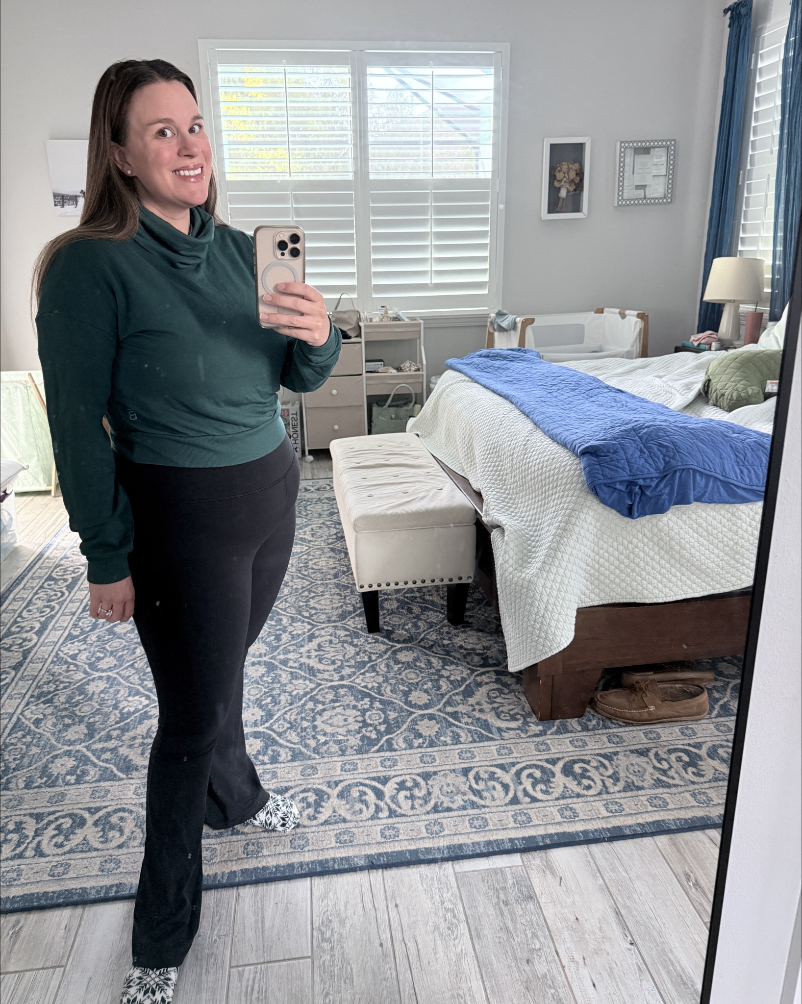 Cold weather nursing newborn mom postpartum OOTD. 

Don’t forget to add some fluffy cozy slipper socks 

#LTKmomlife #LTKBaby #LTKootd