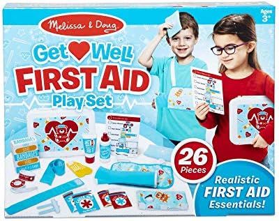 Melissa & Doug Get Well First Aid Kit Play Set ââ‚¬â€œ 25 Toy Pieces | Amazon (US)