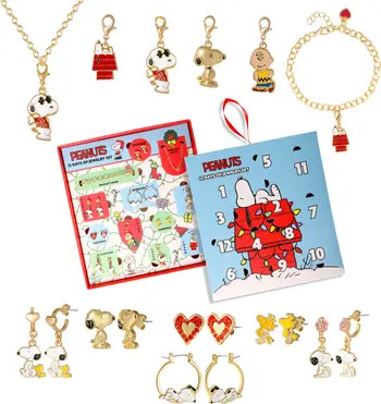PEANUTS Snoopy Advent Calendar 12-Piece Jewelry Set | Nordstrom | Nordstrom