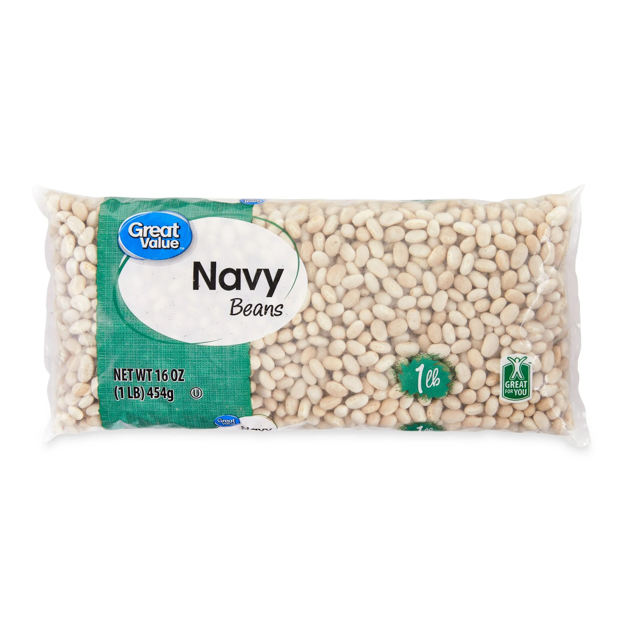 Great Value Navy Beans, 1 lb | Walmart (US)