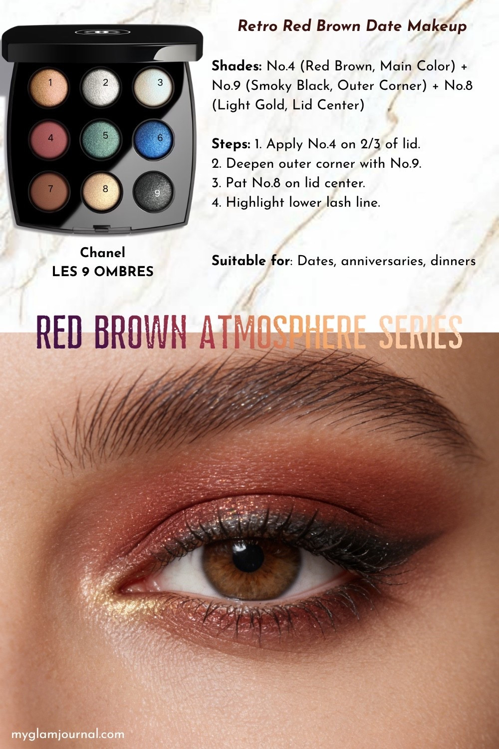 Chanel LES 9 OMBRES Tutorial | Retro Rose Brown Date Eye Makeup

#LTKBeauty