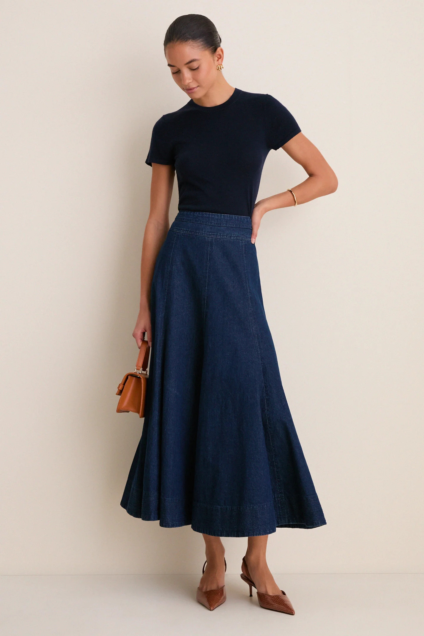 Dark Denim Brynn Skirt | Tuckernuck (US)