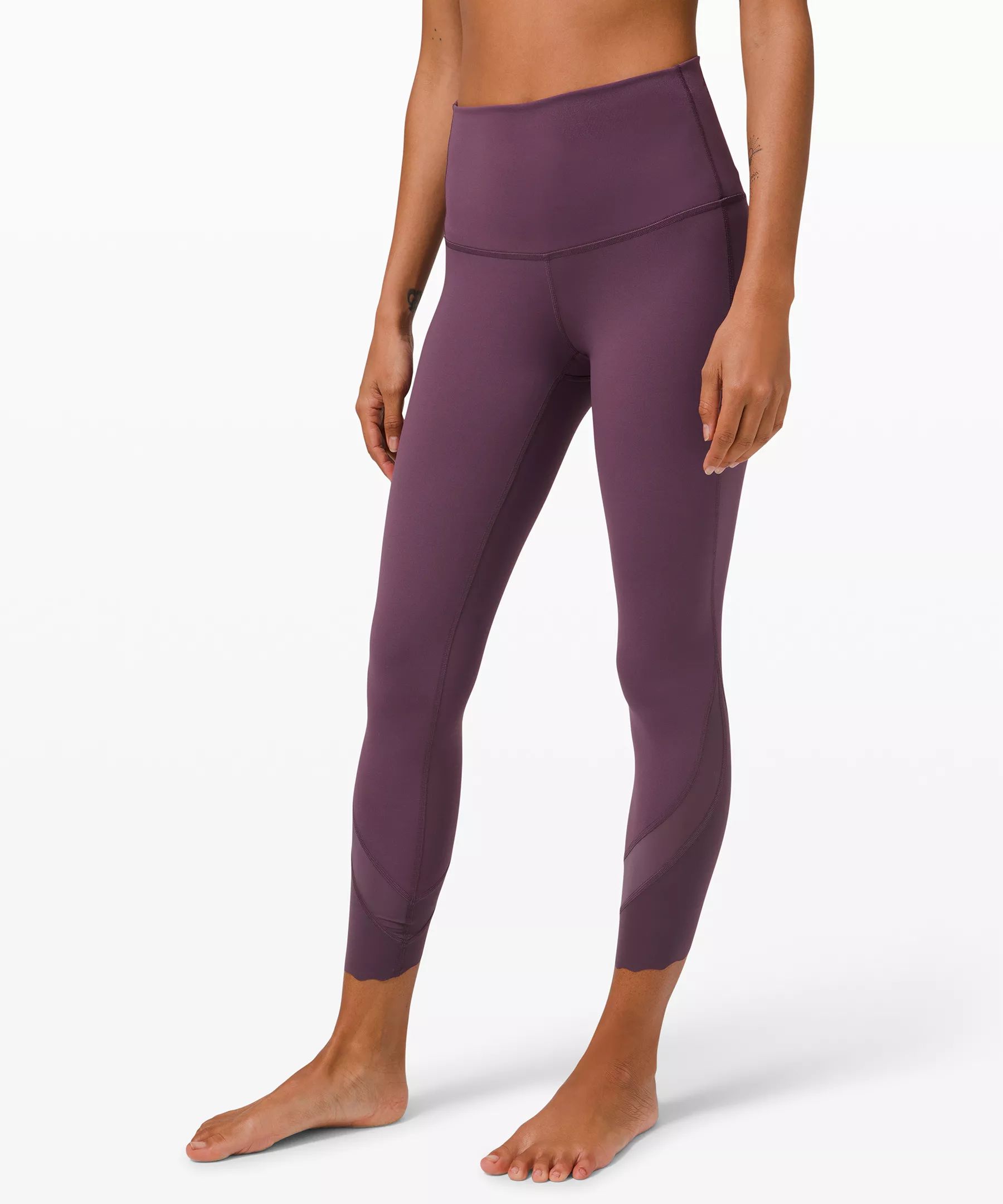 Wunder Under High-Rise Crop 23" Updated Scallop Full-On Luxtreme | Lululemon (US)