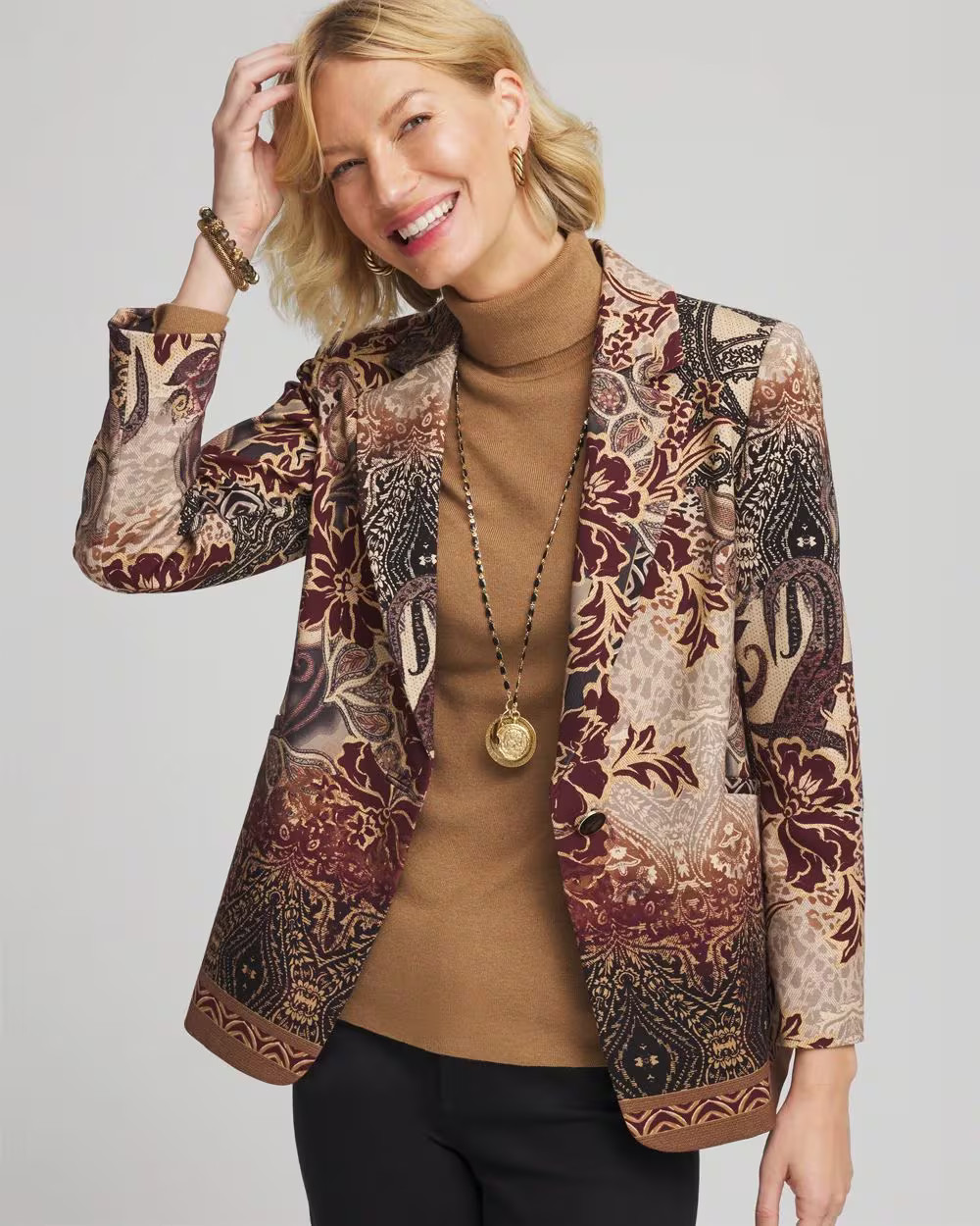 Artisanal Print Ponte Blazer | Chico's
