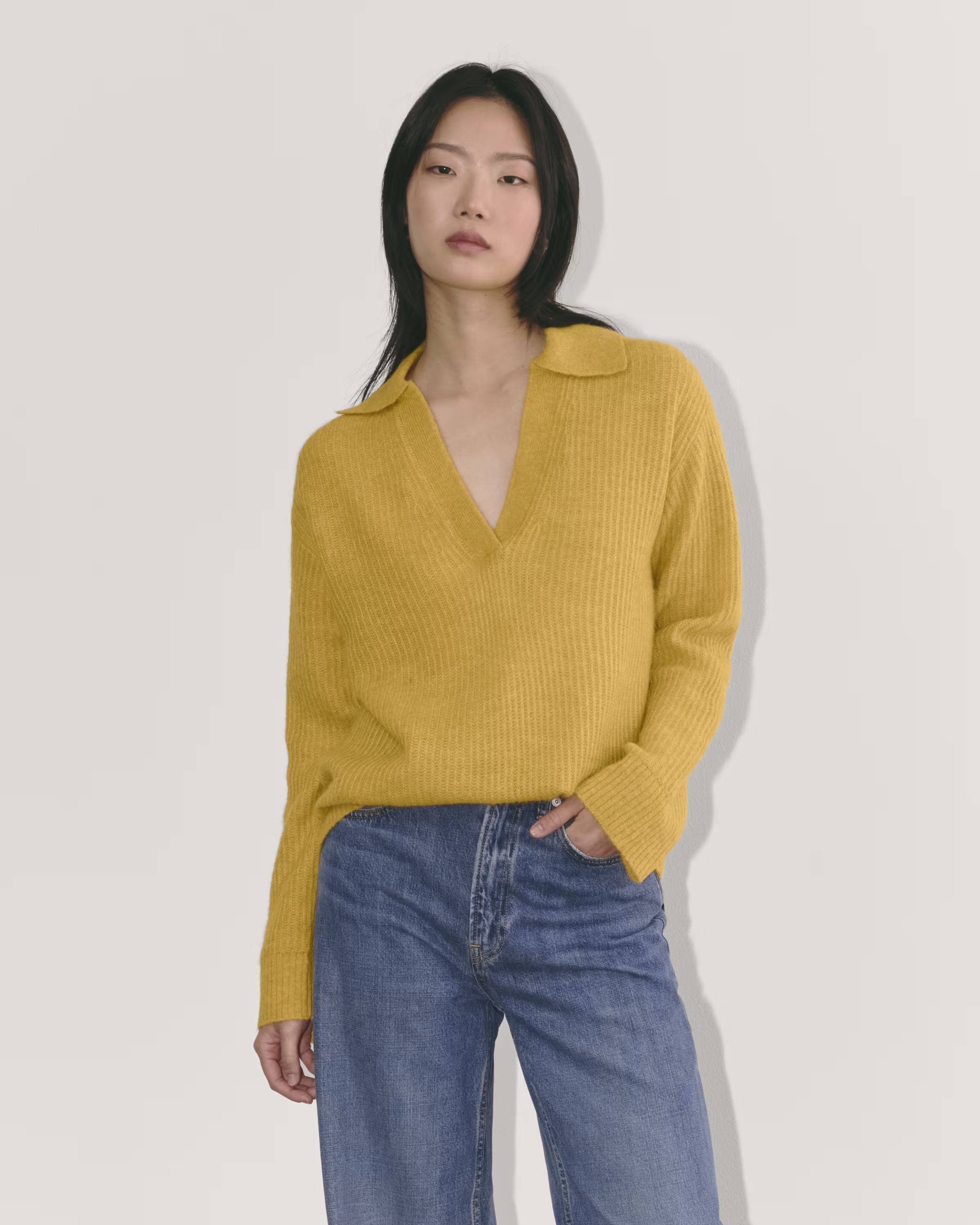 The Oversized Polo in Alpaca | Everlane
