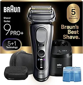 Braun Series 9 PRO+ Electric Shaver, Wet & Dry Razor, Pro SensoAdapt, 6in1 SmartCare Center, 9697... | Amazon (US)