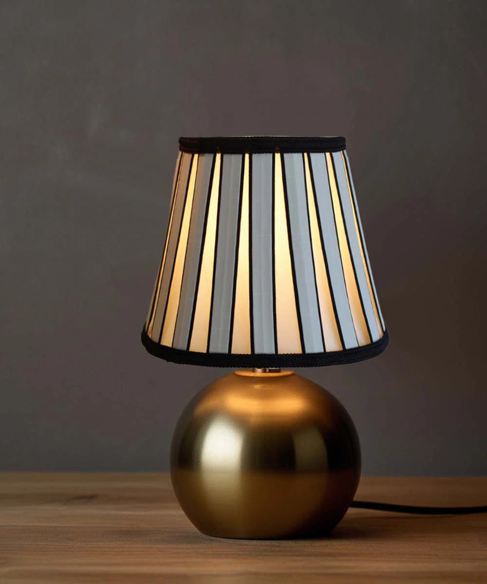 Ebern Designs 5"x8"x7" Metropolitan Softback Empire Edison Clip On Lampshade, Eggshell with Black... | Wayfair North America
