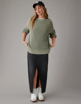 AE Long Weekend Crewneck Sweater | American Eagle Outfitters (US & CA)