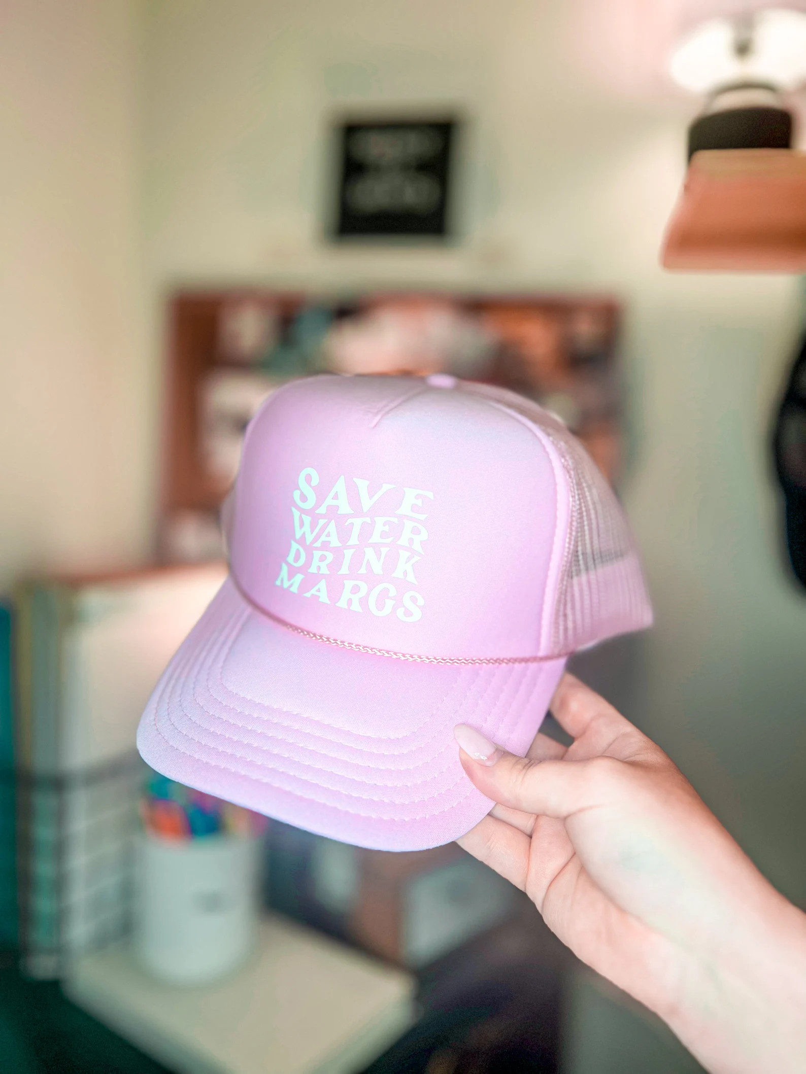 CUSTOM Save Water Drink Margs 5 Panel Trucker Hat + Adjustable Snapback | Western Style | Pool Ha... | Etsy (US)