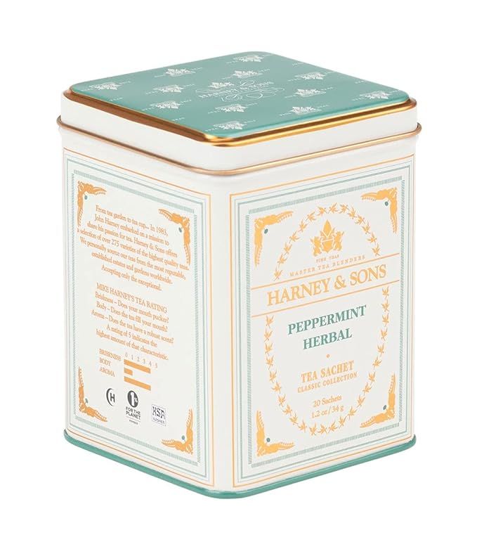 Amazon.com : Harney and Sons Peppermint Tea, 20 Sachets 1.2 oz : Harney And Sons Peppermint Herba... | Amazon (US)