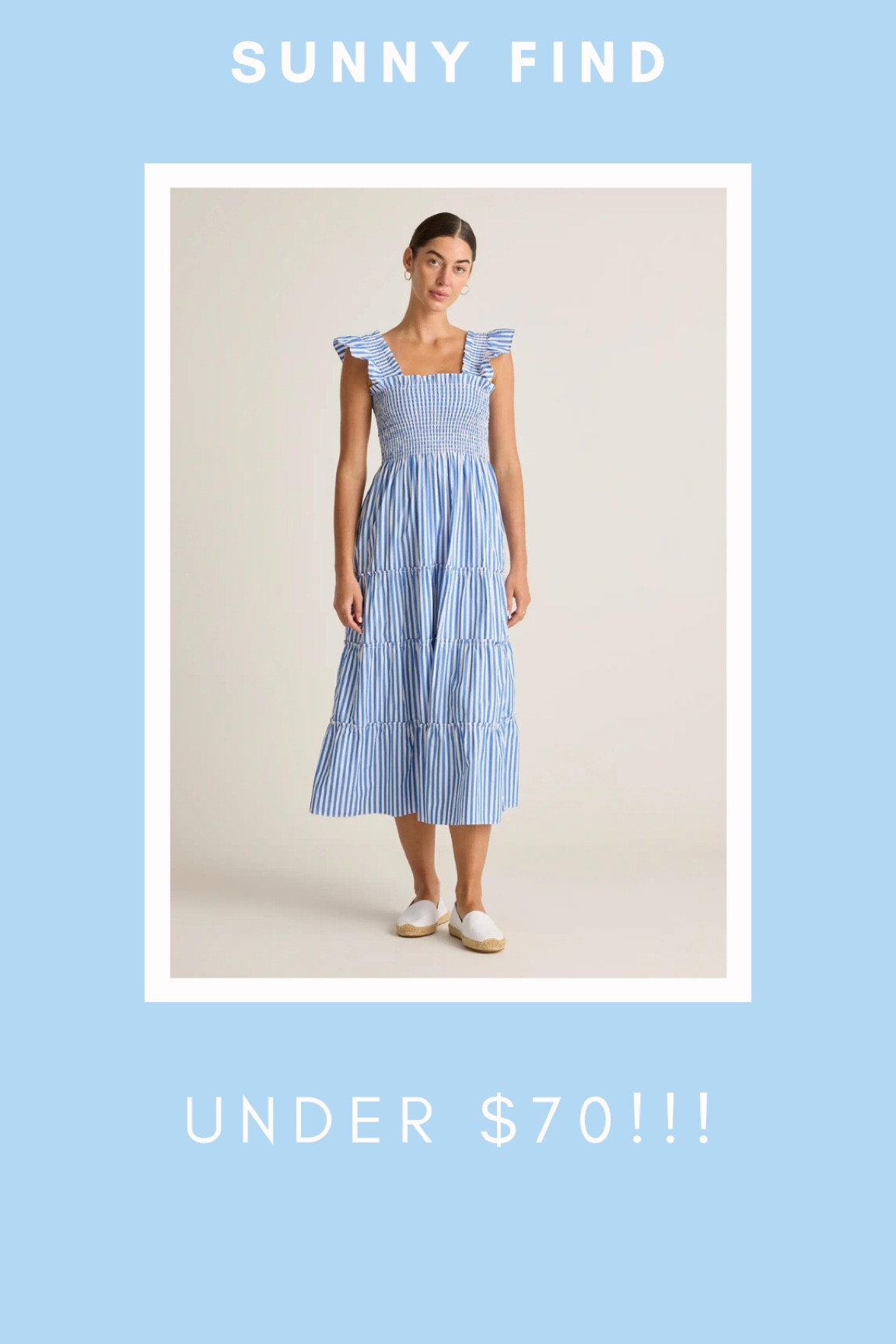 A hill house nap dress dupe for only $69! Runs TTS! Striped summer dress, sundress, beach vacation, resort wear 

#LTKStyleTip #LTKTravel #LTKFindsUnder100