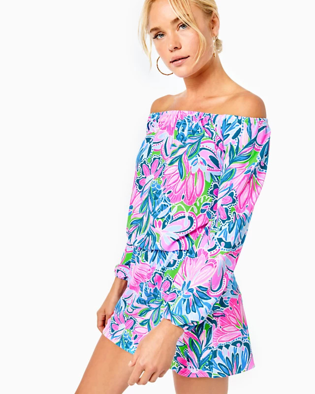Lana Off-The-Shoulder Skort Romper | Lilly Pulitzer | Lilly Pulitzer