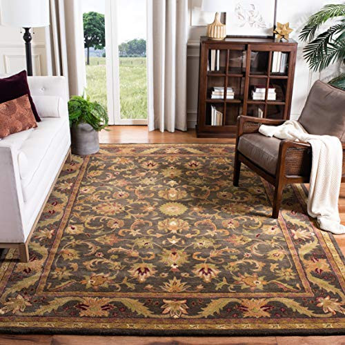 SAFAVIEH Antiquity Collection 3' x 5' Green / Gold AT52K Handmade Traditional Oriental Premium Wool Area Rug | Amazon (US)