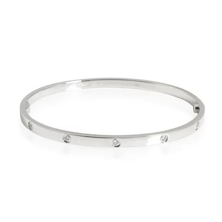 Cartier Love Diamond Bracelet With 10 Diamonds in 18k White Gold 0.21 CTW | Walmart (US)