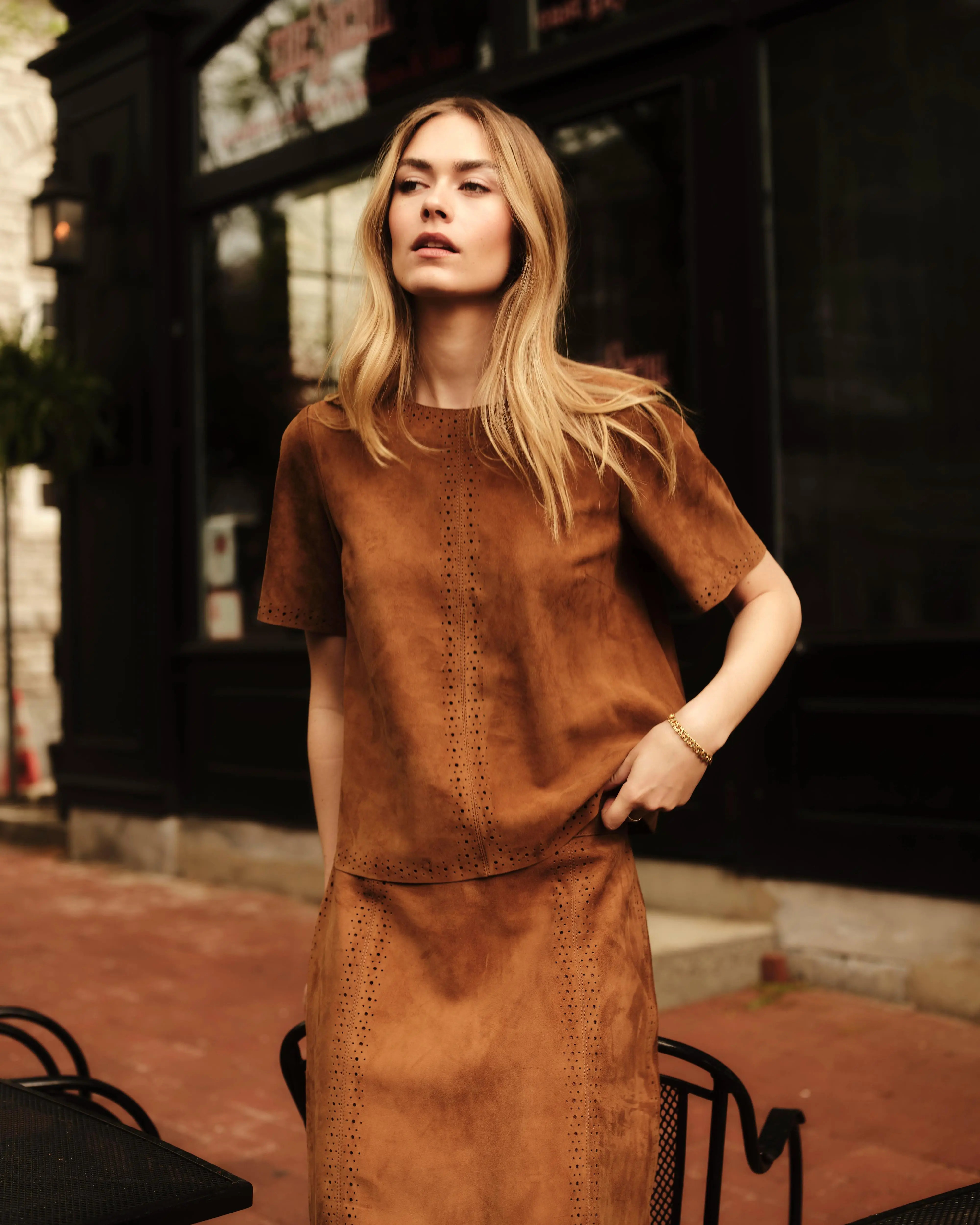 Cartolina Chloe Genuine Suede Top (Women) | Nordstrom | Nordstrom
