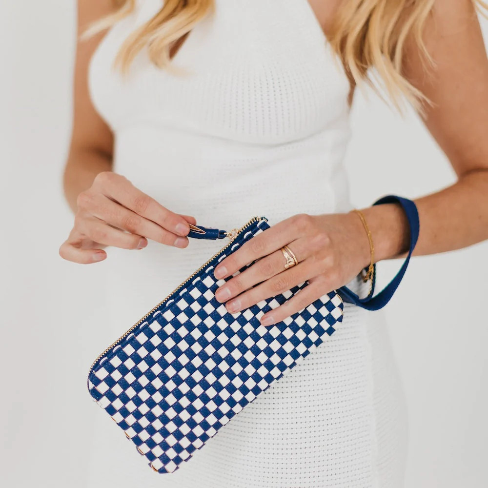 Emma Woven Clutch Wristlet | Pretty Simple