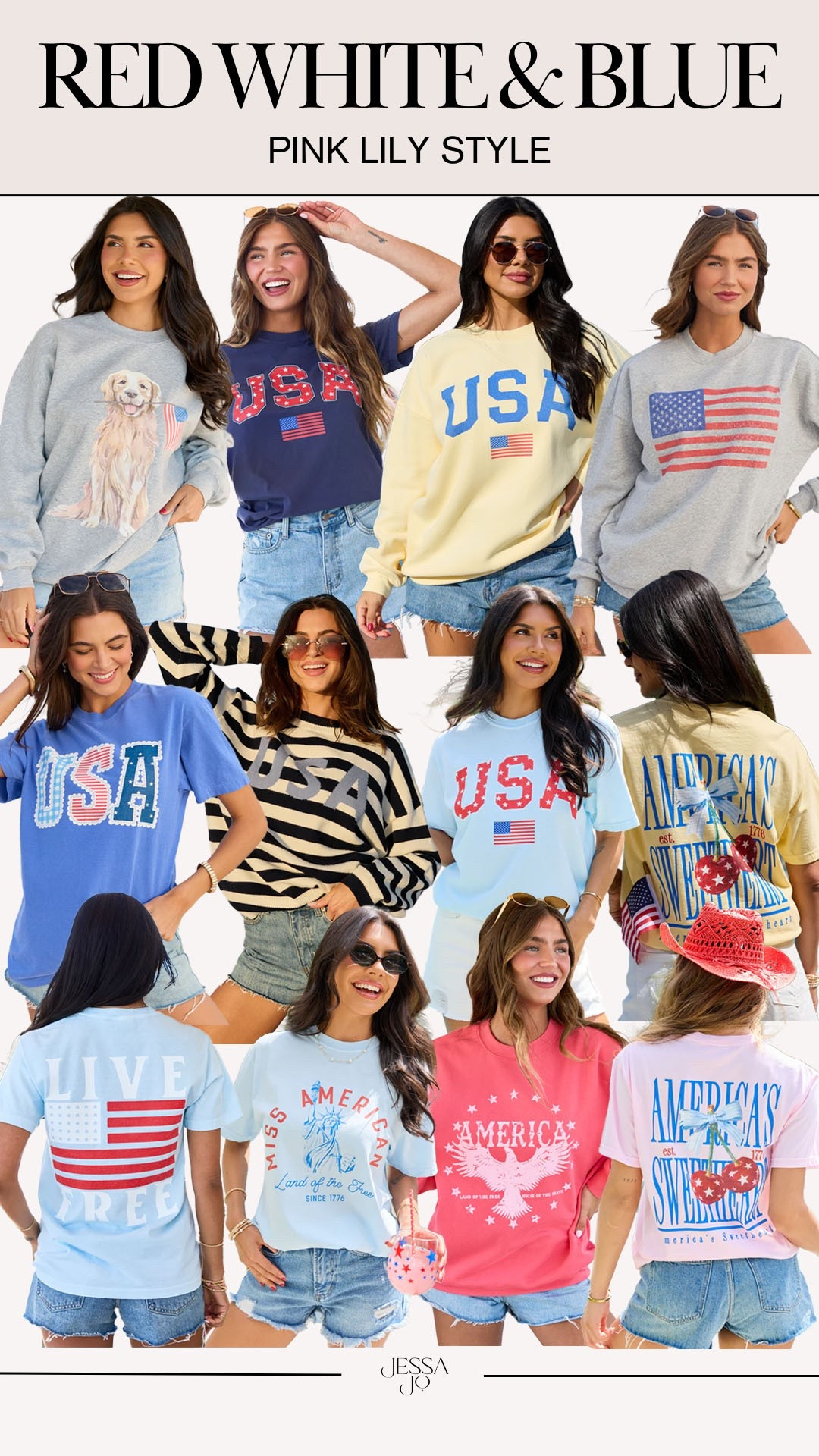 Pink lily new arrivals. Pink lily 4th of July style. Red white blue graphic tee. 4fh of July graphic tee. USA tee.

#LTKootd #LTKSeasonal #LTKgrwm