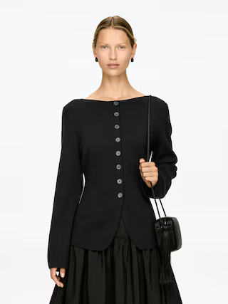 Nativa Wool Cardigan – Black – Women – ARKET GB | Arket UK